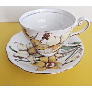 Vintage Royal Standard Teacup and Saucer Golden Gleam 1930's